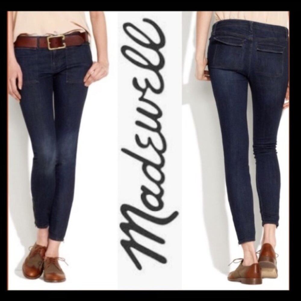 Madewell Blue Skinny Jeans with Stretch